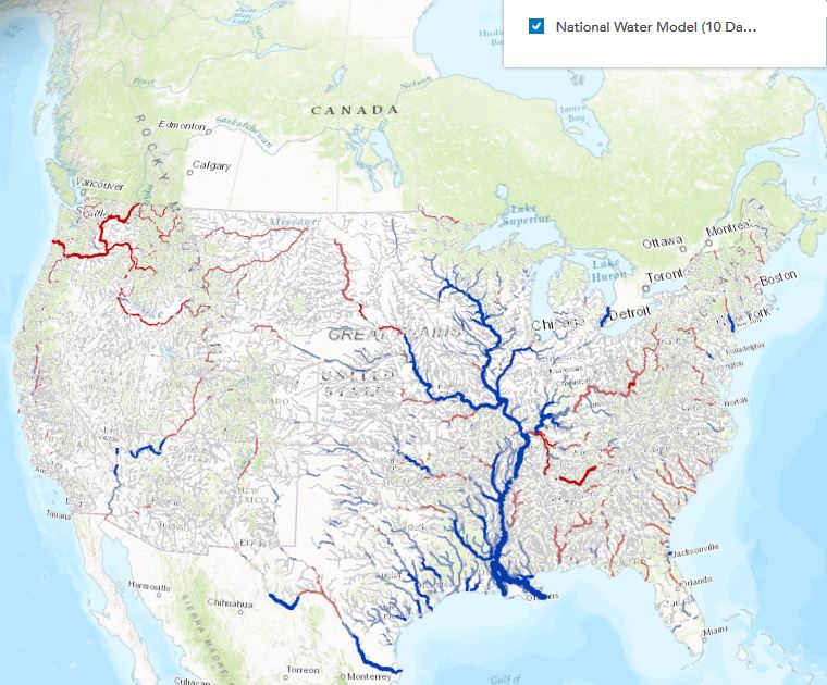 Visualizing the National Water Model in ArcGIS - GEO Jobe