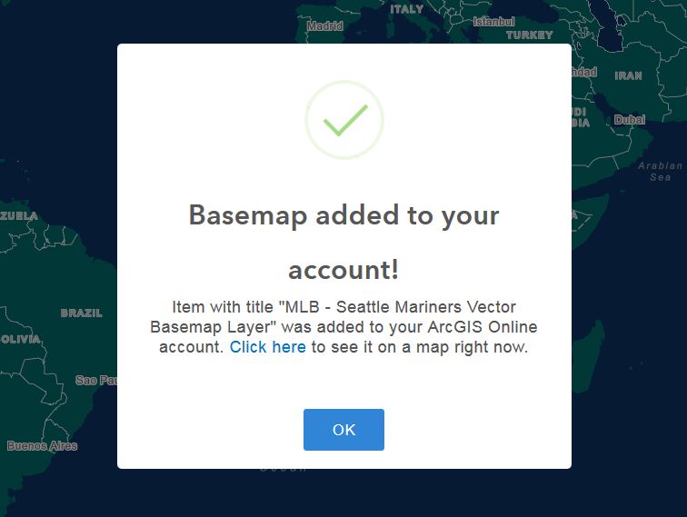 sports basemap layer for ArcGIS Online