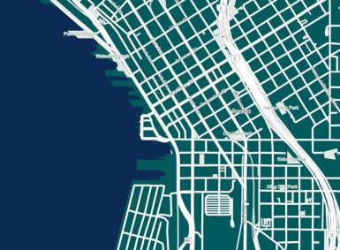 Seattle map with Seattle MAriners basemap layer