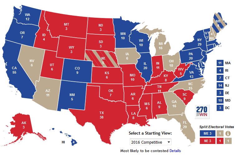 2016 Presidential Election Map 