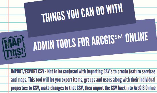 Admin Tool Tips Export Items Groups Users From Arcgis Online To Csv Geo Jobe