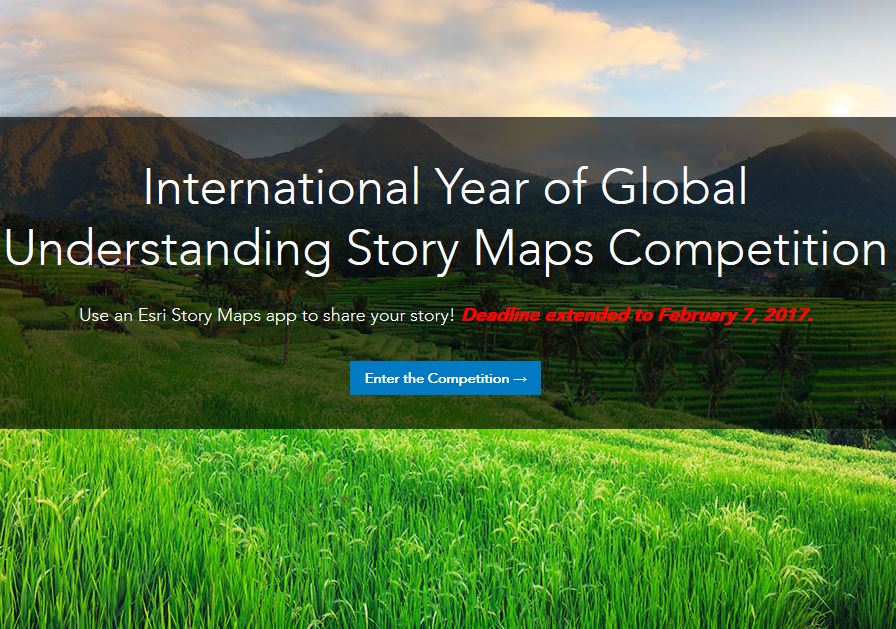  International Year of Global Understanding (IYGU) Story Maps Competition