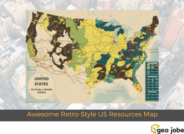 Awesome Retro-Style US Resources Map