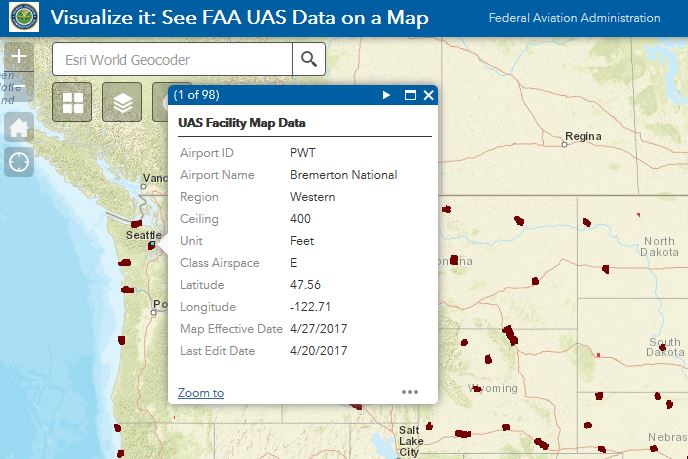 FAA online maps - FAA Online Map system