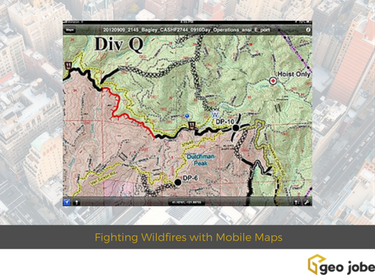 USFS fight wildfires with mobile maps