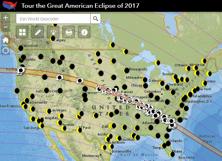 Tour the Great American Eclipse of 2017