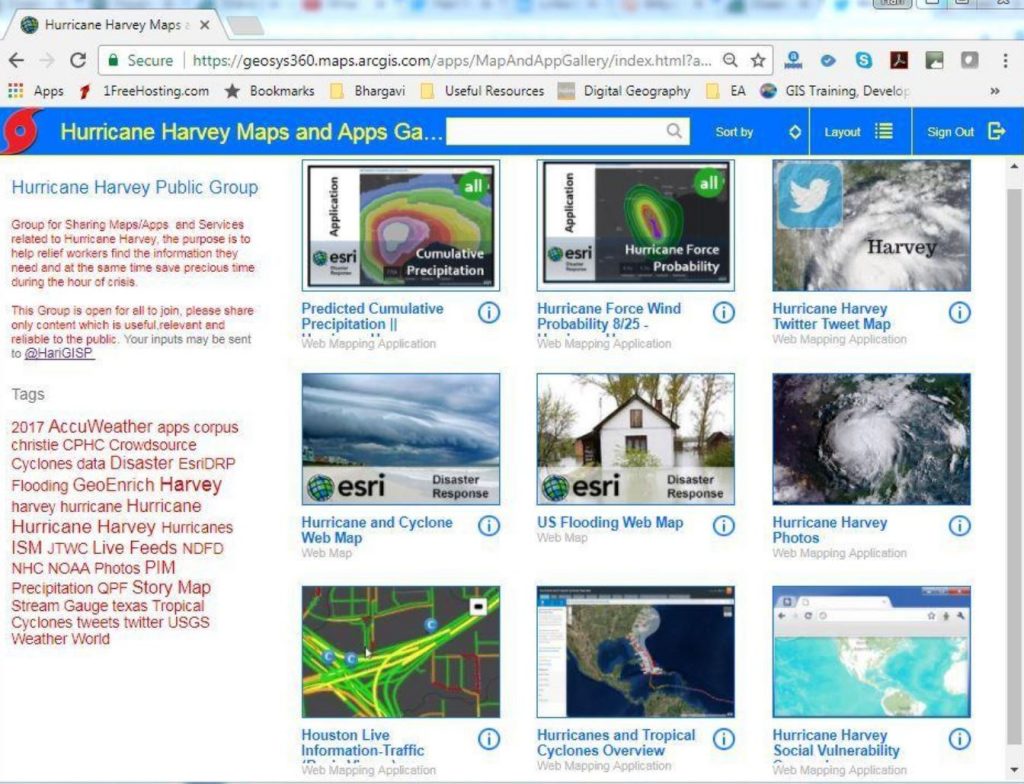 hurricane harvey maps gallery