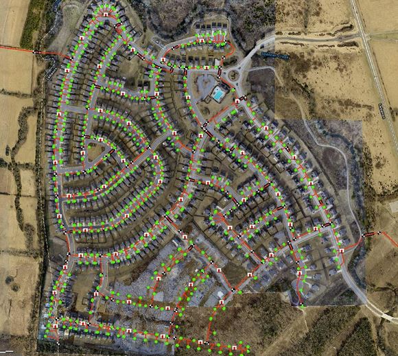 500 acre subdivision update with water lines