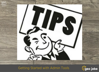 getting started with admin tools