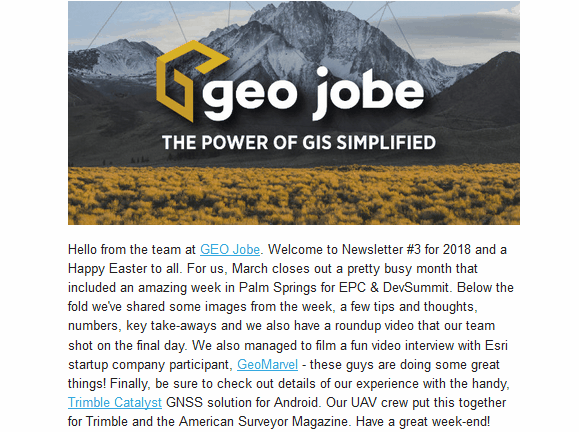 geo jobe mapthis newsletter