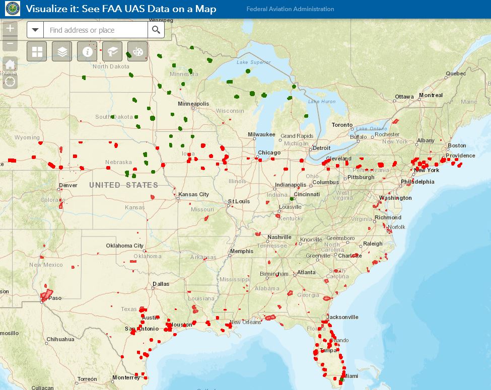 Visualize it: FAA UAS Data on the Map