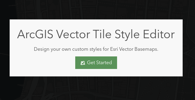 vector tile style editor