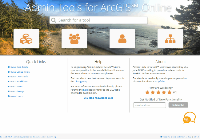 admin tools change log