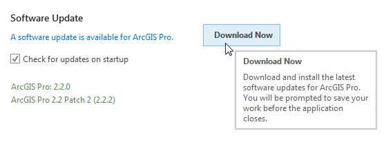 update to arcgis pro 2.2.2