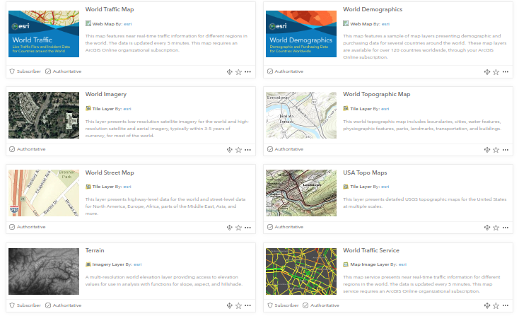 Lots of new content in the Living Atlas for your Web Apps and Web Maps! 
