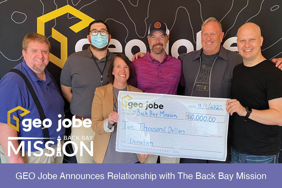 GEO Jobe Announces Relationship with The Back Bay Mission