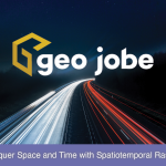 GEO Jobe logo against busy time lapse freeway